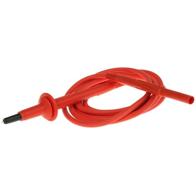 Staubli Test lead, 10A, 5kV, Red