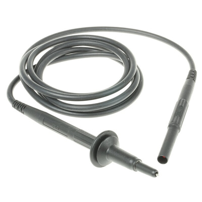 Staubli Test lead, 10A, 5kV, Black