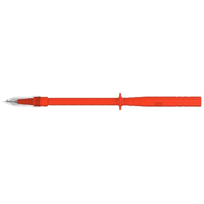 Staubli Spring Loaded Test Probe, 4mm Tip, 1kV, 4mm Socket, 1A