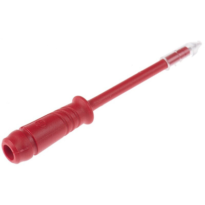 Hirschmann Fixed Test Probe, 2mm Tip, 50V ac, 4mm Socket, 1A