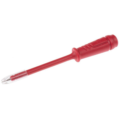 Hirschmann Fixed Test Probe, 2mm Tip, 50V ac, 4mm Socket, 1A