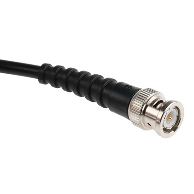 RS PRO Male BNC to Male 4mm Banana Plug x 2 Coaxial Cable, 1.2m, RG58 Coaxial, Terminated