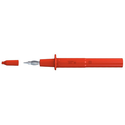 Staubli Spring Loaded Test Probe, 4mm Tip, 1kV, 4mm Socket, 32A