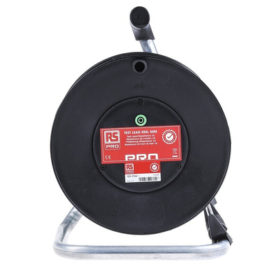 RS PRO Green Test Lead Extension Reel, 50m Cable Length, CAT II 1000 V safety category