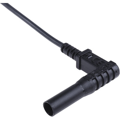 RS PRO Black Test Lead Extension Reel, 50m Cable Length, CAT II 1000 V safety category