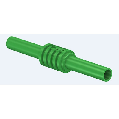 Staubli Green, Female Banana Coupler With Brass contacts