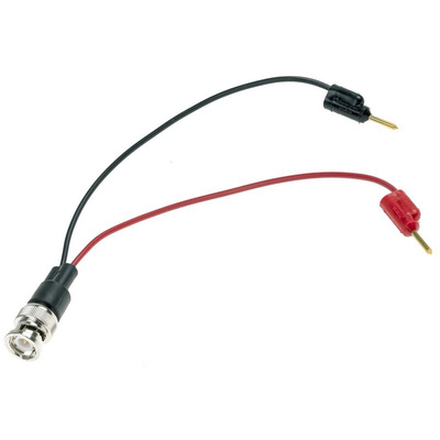 Fluke BNC Test Lead, 500V ac, Black, Red, 140mm Lead Length