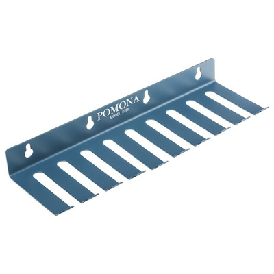 Pomona 2708 Blue Test Lead Holder, 9 Slots, 11.43mm Cable Dia.