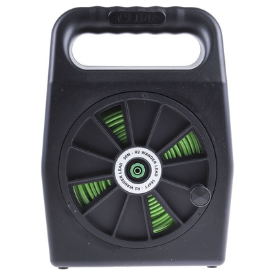 RS PRO Green Test Lead Extension Reel, 50m Cable Length, CAT III 600V safety category