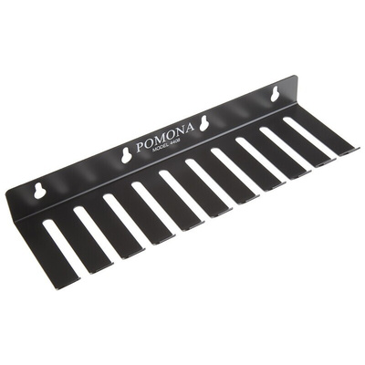 Pomona 4408/POM Black Test Lead Holder, 10 Slots, 8.13mm Cable Dia.