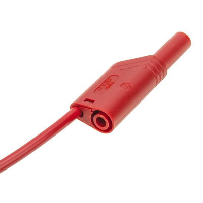 Hirschmann Test & Measurement, 16A, 1000V ac/dc, Red, 2m Lead Length