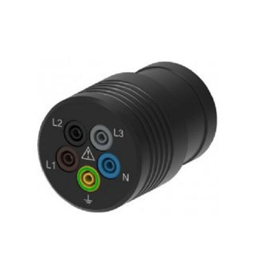 Schutzinger Black Test Connector Adapter With Brass contacts and Nickel Plated