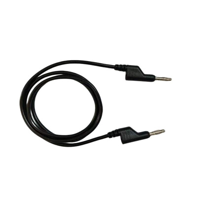 RS PRO Test Leads, 10A, 1000V, Black, 1m Lead Length