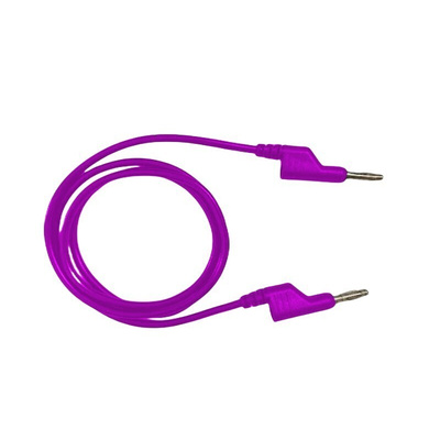 RS PRO Test Leads, 10A, 1000V, Purple, 1m Lead Length