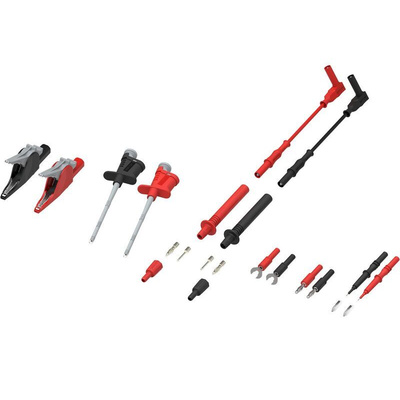Electro PJP Test Lead Kit With Adapters, crocodile clip, Flexible Test Clip, Test leads, Test probes