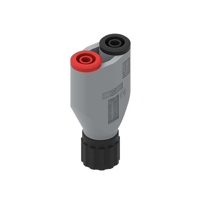 Electro PJP Black, Grey, Red Test Connector Adapter With Gold Plated Brass, Nickel Plated Brass contacts and Nickel