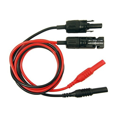 RS PRO Test Leads, 20A, 1kV, Black, Red, 1m Lead Length