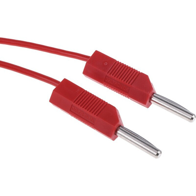 RS PRO, 4A, 15V, Black, Red, 500mm Lead Length