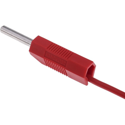 RS PRO, 4A, 15V, Black, Red, 500mm Lead Length