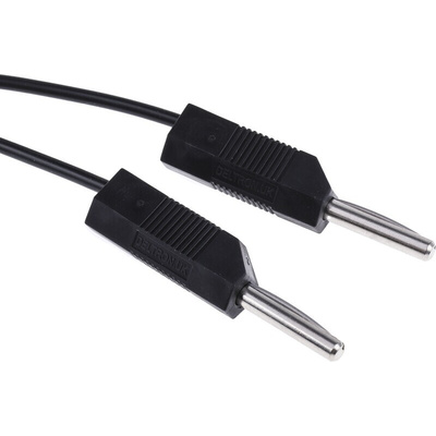 RS PRO, 4A, 15V, Black, Red, 500mm Lead Length