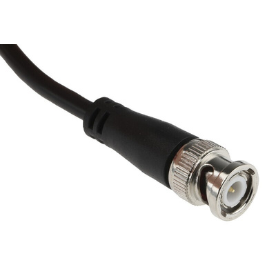 Hirschmann Test & Measurement BNC Test Lead, 60V dc, Black, 1.2m Lead Length