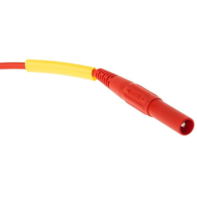 Staubli, 15A, 1000V ac, Red, 1m Lead Length