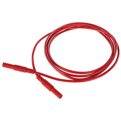 Hirschmann Test & Measurement, 32A, 1000V ac/dc, Red, 2m Lead Length