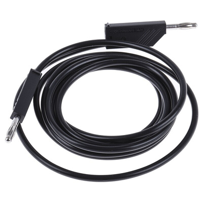 Hirschmann Test & Measurement, 32A, 60V dc, Black, 2m Lead Length