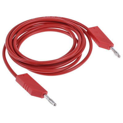 Hirschmann Test & Measurement, 32A, 60V dc, Red, 2m Lead Length