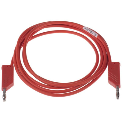 Hirschmann Test & Measurement, 16A, 60V dc, Red, 2m Lead Length