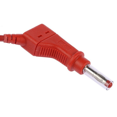 Staubli, 32A, 600V, Red, 1m Lead Length
