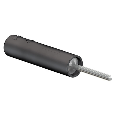 Multi Contact Black, Male to Female Test Connector Adapter With Brass contacts and Nickel Plated - Socket Size: 4mm