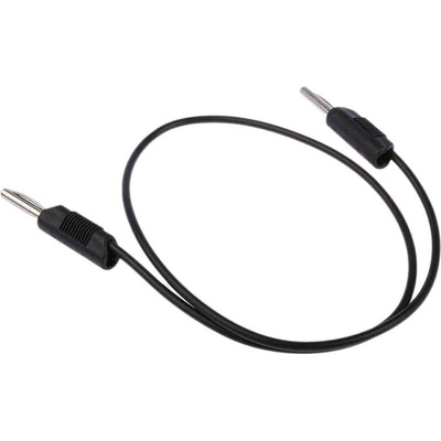 RS PRO 4 mm Test Probe Lead, 2.5A, 50V ac, Black, 500mm Lead Length