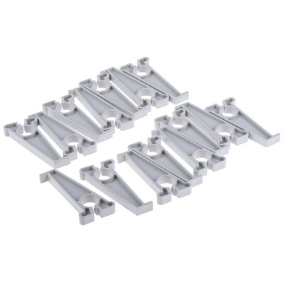 RS PRO Grey Modular Lead Storage Rack, 15 Slots, 16.9mm Cable Dia.