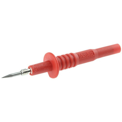 Mueller Electric Fixed Test Probe, 2mm Tip, 1kV, 20A