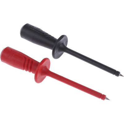 Hirschmann Test Lead Kit With Alligator Clip AK 2 B Black (932 435-100), Alligator Clip AK 2 B Red (932 435-101), Clamp
