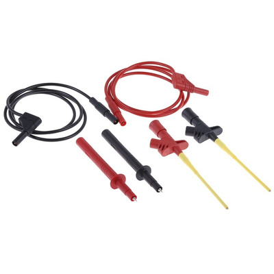 Hirschmann Test Lead Kit With Clamp Type Test Probe KLEPS 2600 Black (972 306 100), Clamp Type Test Probe KLEPS 2600