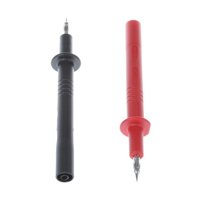 Hirschmann Test Lead Kit With Alligator Clip AK 2 B 2540 Black (972 405-100), Alligator Clip AK 2 B 2540 Red (972