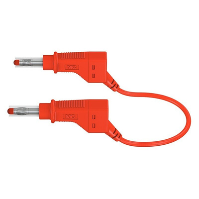 Staubli, 32A, 600V, Red, 500mm Lead Length