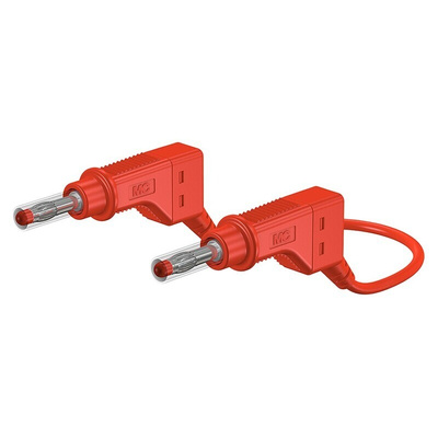 Staubli, 32A, 600V, Red, 500mm Lead Length