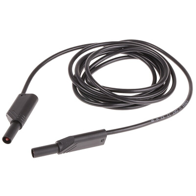 Hirschmann Test & Measurement, 32A, 1000V ac/dc, Black, 2m Lead Length