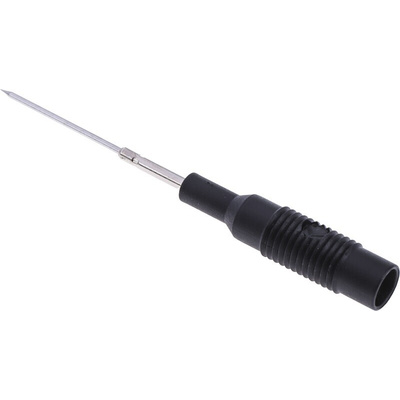 Hirschmann Fixed Test Probe, 1mm Tip, 30 V ac, 60V dc, 4mm Socket
