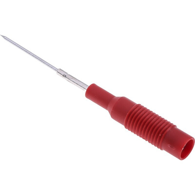 Hirschmann Fixed Test Probe, 1mm Tip, 30 V ac, 60V dc, 4mm Socket