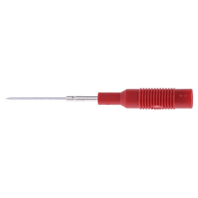 Hirschmann Fixed Test Probe, 1mm Tip, 30 V ac, 60V dc, 4mm Socket