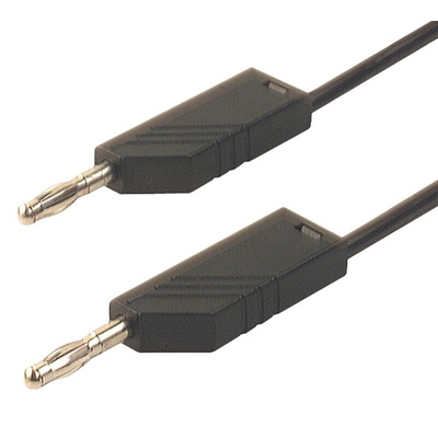 Hirschmann Test & Measurement, 16A, 30 V ac, 60V dc, Black, 1.5m Lead Length