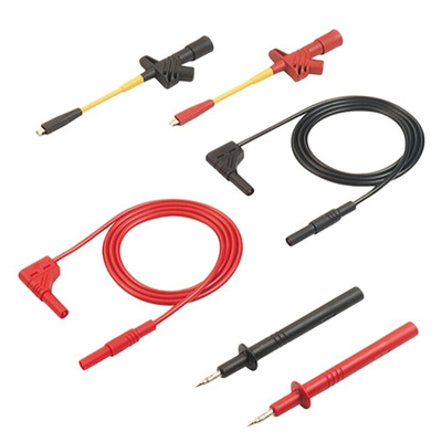 Hirschmann Test Lead Kit With Clamp Type Test Probe KLEPS 2800 Black (972 308-100), Clamp Type Test Probe KLEPS 2800