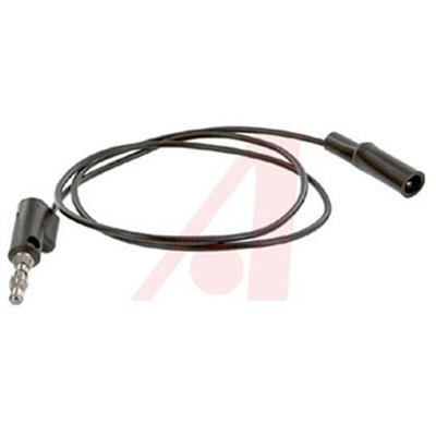 Mueller Electric Crocodile Clip Lead, 10A, 300V, Black, 600mm Lead Length