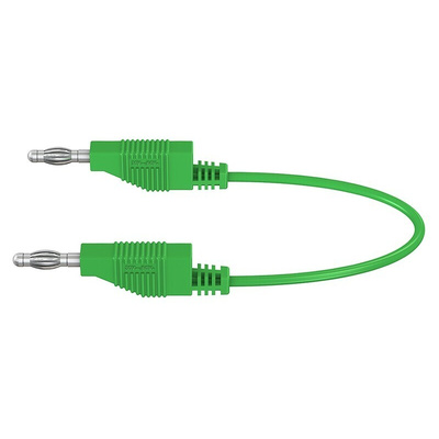 Staubli, 15A, 30 V ac, 60V dc, Green, 500mm Lead Length