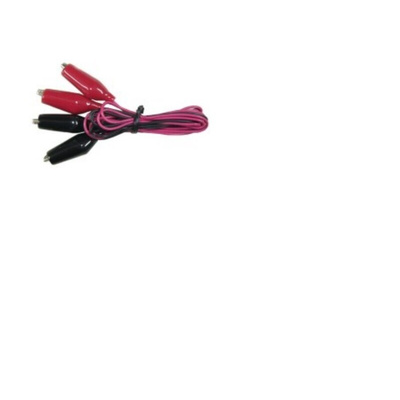 Teishin Electric Crocodile Clip Lead, Black, Red, 1m Lead Length