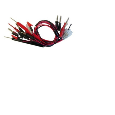 Black, Red Clip Connector Test Lead - 400mm Length